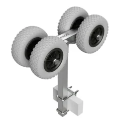 4er Slipwagen, Sliprollen, Sliphilfe, Bootstrailer, PolyurethanReifen, SUPROD RKSPUR-4, Ø200, Grau/schwarz