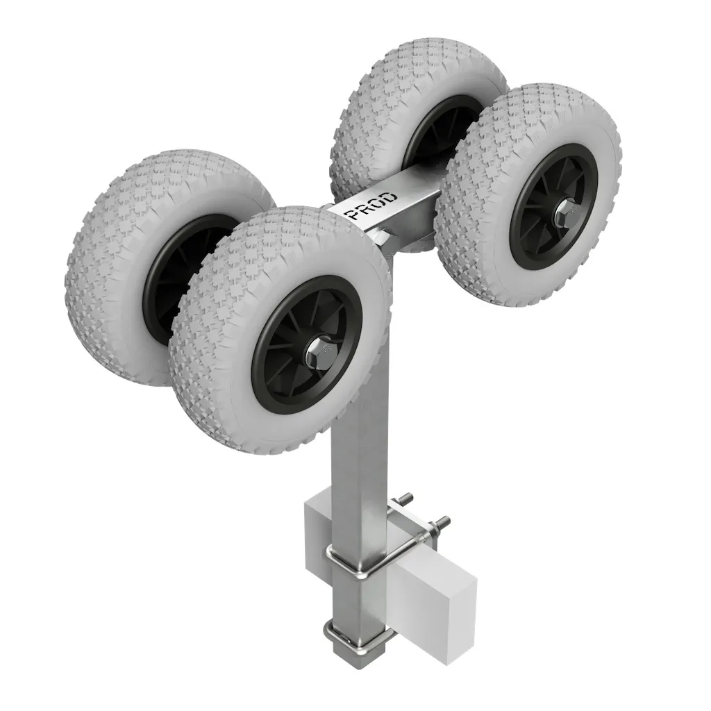 4er Slipwagen, Sliprollen, Sliphilfe, Bootstrailer, PolyurethanReifen, SUPROD RKSPUR-4, Ø200, Grau/schwarz 3 4er Slipwagen, Sliprollen, Sliphilfe, Bootstrailer, PolyurethanReifen, SUPROD RKSPUR-4, Ø200, Grau/schwarz