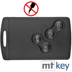 Autoschlüssel Karte Funk Fernbedienung Austausch Gehäuse Mit 4 Tasten + Notschlüssel Rohling + Batterie Kompatibel Mit Renault Clio Captur Laguna III Koleos Megane Scenic III -Volkswagen || AL-KO Verkaufsgeschäft 62a8b2e06e018002188f5f813ad69d21