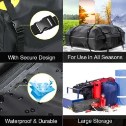 Dachboxen, 15 Kubikfuß Wasserdichtes Dachgepäck, Dachgepäcktransporttasche, Passend Für Alle Fahrzeuge Mit Gepäckträger, Inklusive 4 Verstärkungsgurte -Volkswagen || AL-KO Verkaufsgeschäft 63499998559cb0b2ba37a51670b5999e