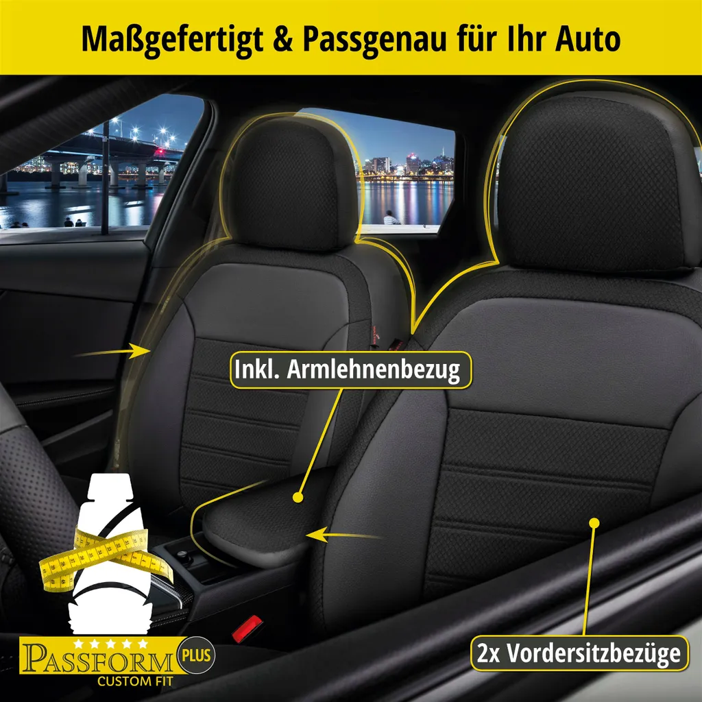 WALSER Passform-Sitzbezug Aversa, Schonbezug Kompatibel Mit Dacia Duster 10/2017-Heute, 2 Einzelsitzbezüge Normalsitze 5 WALSER Passform-Sitzbezug Aversa, Schonbezug Kompatibel Mit Dacia Duster 10/2017-Heute, 2 Einzelsitzbezüge Normalsitze – Bild 3
