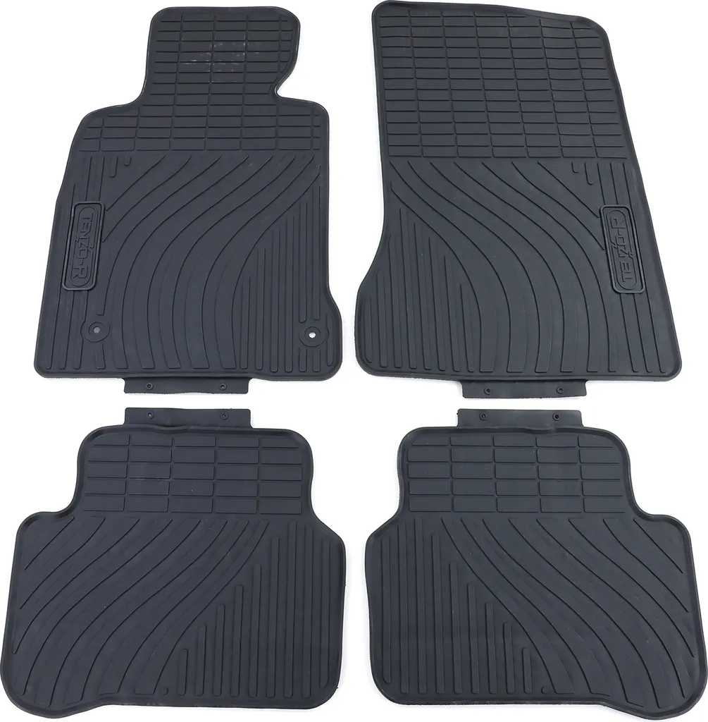Premium Gummi Fußmatten Set Schwarz Für Mercedes C-Klasse W204 S204 11-14 3 Premium Gummi Fußmatten Set Schwarz Für Mercedes C-Klasse W204 S204 11-14