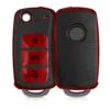 Kwmobile Autoschlüssel Hülle Kompatibel Mit VW Skoda Seat 3-Tasten Autoschlüssel - Schlüsselhülle Cover Rot Schwarz -Volkswagen || AL-KO Verkaufsgeschäft 685c205faa715239b3ad2cf141886f82