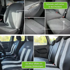 Autositzbezüge 2+3 - Universal Auto Sitzauflagen Set - Dreilagig Auto Sitzbezüge Mit Reißverschluss - Schwarz Schonbezüge Auto - GT-Blau -Volkswagen || AL-KO Verkaufsgeschäft 68aafe0af986a0a40c7fb32190339e1c