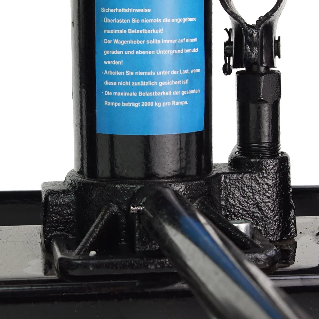 2x Hydraulischer Auffahrbock Auffahrrampe Pkw KfZ Wagenheber Höhenverstellbar 9 2x Hydraulischer Auffahrbock Auffahrrampe Pkw KfZ Wagenheber Höhenverstellbar – Bild 7
