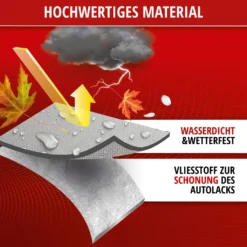 WALSER Abdeckplane Auto All Weather Light, Abdeckplane Wasserdicht, 100% Wetterfeste Auto Abdeckplane, Autoabdeckung Outdoor, Auto Abdeckplane Wasserdicht, Autogarage, Halbgarage PKW L Grau -Volkswagen || AL-KO Verkaufsgeschäft 6c684b2fbe994e67baa21ae9b7f0dd1f