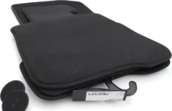 Fußmatten Für BMW 4er Coupe F32 Premium Velours Autoteppich In Original Qualität 4-teilig Schwarz