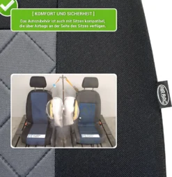 Autositzbezüge 2+3 - Universal Auto Sitzauflagen Set - Dreilagig Auto Sitzbezüge Mit Reißverschluss - Schwarz Schonbezüge Auto - Craft -Volkswagen || AL-KO Verkaufsgeschäft 7087e3c1e082ba7b35e8f5bce8333bad
