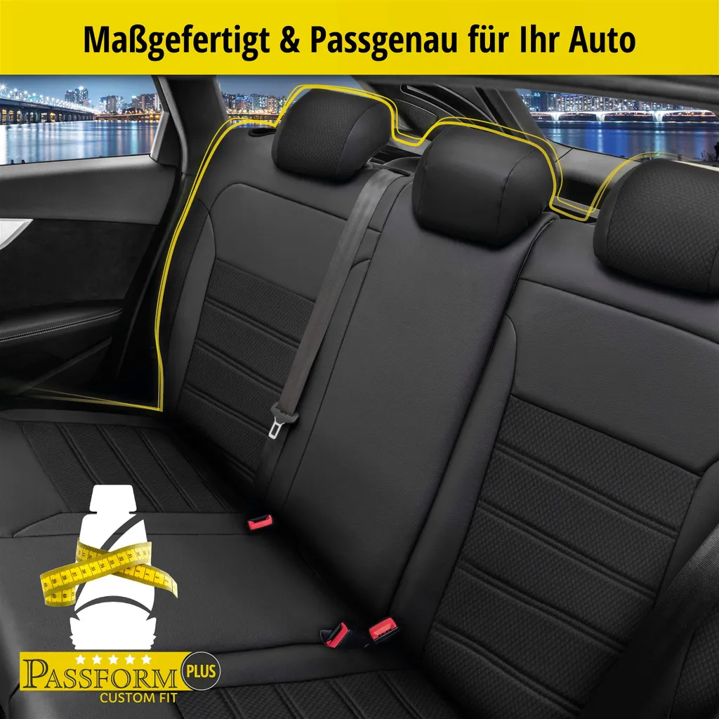 WALSER Passform-Sitzbezug Aversa, Schonbezug Kompatibel Mit Dacia Duster 10/2017-Heute, 1 Rücksitzbankbezug Normalsitze 5 WALSER Passform-Sitzbezug Aversa, Schonbezug Kompatibel Mit Dacia Duster 10/2017-Heute, 1 Rücksitzbankbezug Normalsitze – Bild 3