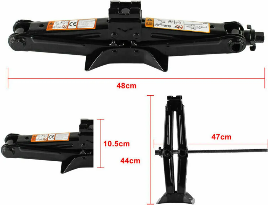 Speed 2T Scherenwagenheber Wagenheber PKW Heber Mit Schraubenschlüssel Für Auto Familienauto Kleinlastwagen - Schwarz 10 Speed 2T Scherenwagenheber Wagenheber PKW Heber Mit Schraubenschlüssel Für Auto Familienauto Kleinlastwagen - Schwarz – Bild 8