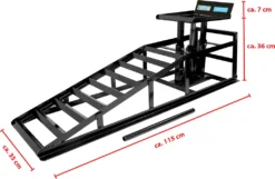 2x Hydraulischer Auffahrbock Auffahrrampe Pkw KfZ Wagenheber Höhenverstellbar