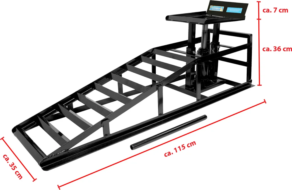 2x Hydraulischer Auffahrbock Auffahrrampe Pkw KfZ Wagenheber Höhenverstellbar 3 2x Hydraulischer Auffahrbock Auffahrrampe Pkw KfZ Wagenheber Höhenverstellbar
