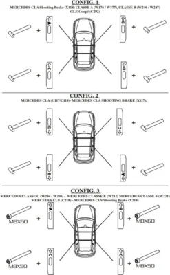 Dachträger VDP EVO ALU Kompatibel Mit Mercedes Classe C (W204) 4 Türer 2007-2013 -Volkswagen || AL-KO Verkaufsgeschäft 7d138539ec6aae247bd5e60819277148 1