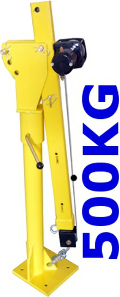 Prime Tech Ladekran / Hebekran Mit Elektrischer Seilwinde 500kg 3 Prime Tech Ladekran / Hebekran Mit Elektrischer Seilwinde 500kg