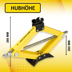 Dunlop Wagenheber - Mechanisch - Hubkraft 1,5 Tonne - Hubhöhe 26-38 Cm -Volkswagen || AL-KO Verkaufsgeschäft 7e57fb82ac695738aa1976521b508c77