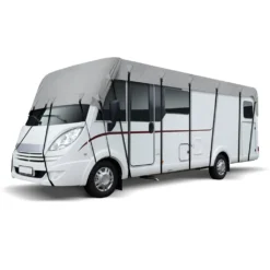 ECD Germany Dachschutzplane Für Wohnwagen 8,5 X 3 M - Atmungsaktiv - Synthetischer Vliesstoff Aus Mikro-Fasern - Dachschutzhülle Schutzdach Dachschutz Abdeckung Plane Für Wohnmobil Reisemobil Caravan