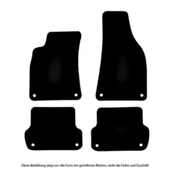 Autofußmatte Limited Edition Mit Logo & Rotem Rand Für Audi A4 8E B6 B7 Baujahr 2000 Bis 2007 Lim. | Mit Druckknopf Befestigung Vorne Und Hinten -Volkswagen || AL-KO Verkaufsgeschäft 83f3267393143120d1d0da3ee6810b95