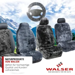 WALSER Autositzbezug Lammfell, Lammfellbezug Cosmo, Autoschonbezug Lammfell, Autositzauflage Lammfell, Sitzauflage Echt Lammfell Schwarz 20012 -Volkswagen || AL-KO Verkaufsgeschäft 852f1bfa8561ea906aca10a73304abd1