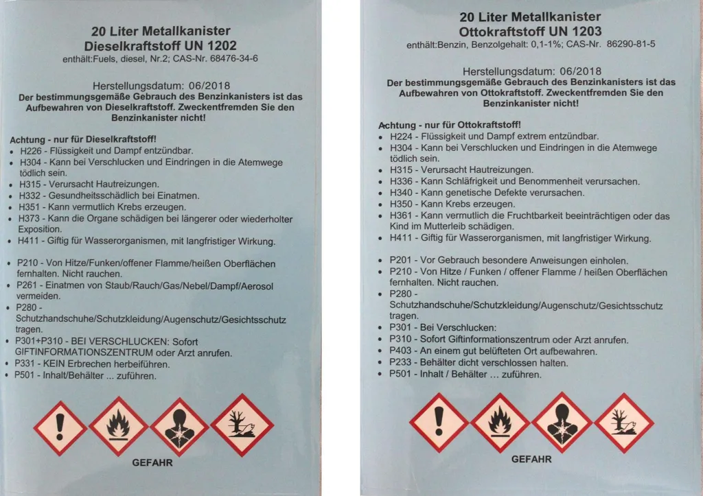 3x Benzinkanister Kraftstoff Kanister Metall 20 Liter Oliv 8 3x Benzinkanister Kraftstoff Kanister Metall 20 Liter Oliv – Bild 6