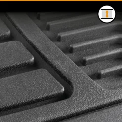 WALSER Universal Auto-Gummimatten-Set Priscus, Automatten 4-teilig Zuschneidbar, Universal Antirutschmatten-Auto, PKW-Fußraummatten Schwarz -Volkswagen || AL-KO Verkaufsgeschäft 8761261233406113118adaba49671cdd