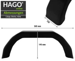 2er Set Kunststoff PP Anhänger Kotflügel Elastisch Stoßfest Schmutzfänger Schutzblech PKW Trailer Universal 8 Zoll 50x15x19 Schwarz -Volkswagen || AL-KO Verkaufsgeschäft 8b4e52d0e36674d631a8cd7c9a764623