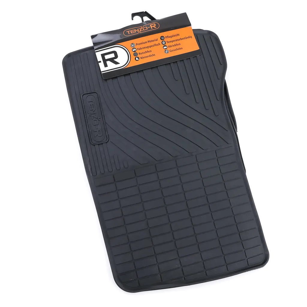 Premium Gummi Fußmatten Set Schwarz Für Mercedes C-Klasse W204 S204 11-14 4 Premium Gummi Fußmatten Set Schwarz Für Mercedes C-Klasse W204 S204 11-14 – Bild 2