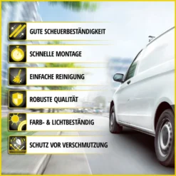 WALSER Passform Auto-Sitzbezug, Transporter-Schonbezug Kunstleder Kompatibel Mit VW Crafter, Mercedes Sprinter, Einzelsitz & Doppelbank Klappbar -Volkswagen || AL-KO Verkaufsgeschäft 8f47416efc189dc952ad20bb1c488792