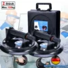 2stk 8" Saugheber Glasheber Vakuum-heber Plattenheber Glassauger Pumpensauger Sauggriff Mit Koffer Scheibenheber KFZ Glassauger Saughalter Plattenheber Gummisauger Pumpsauger Sauggriff Plattenheber Fliesenheber Glasheber