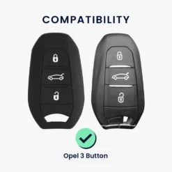 Kwmobile Autoschlüssel Hülle Kompatibel Mit Opel 3-Tasten Smartkey Autoschlüssel Keyless Go - Schlüsselhülle Rallystreifen Sidelines Rot Schwarz -Volkswagen || AL-KO Verkaufsgeschäft 92109a6c54e52fab12ab7b2d08df5094