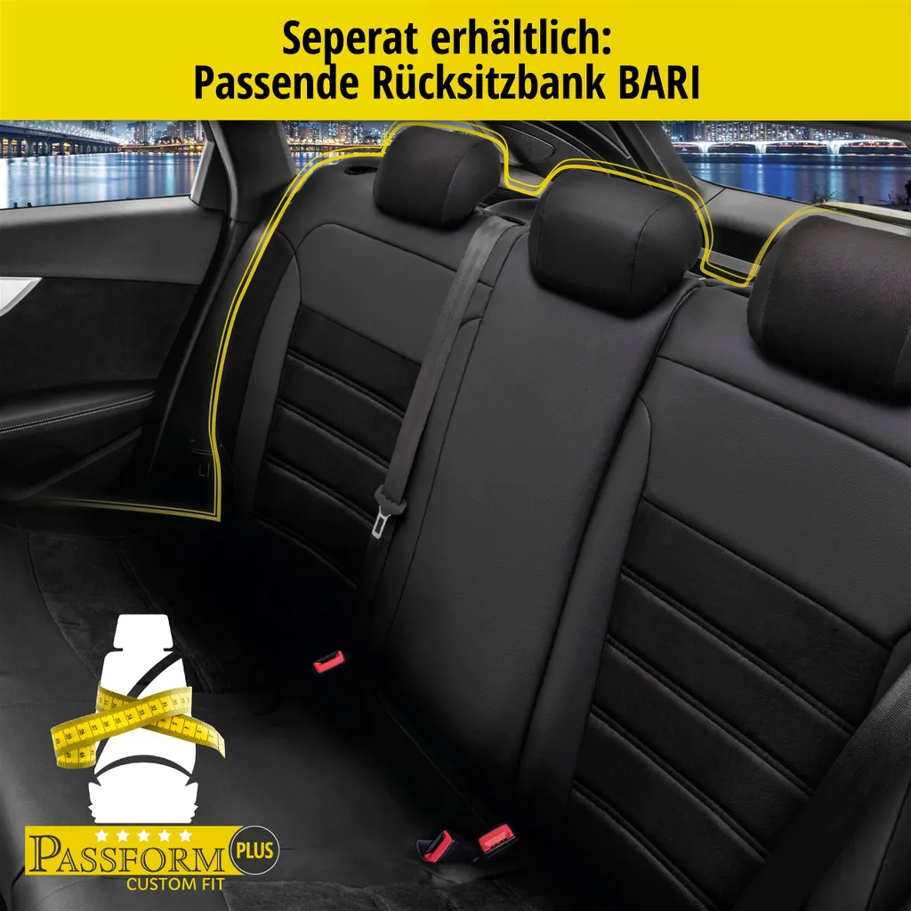 WALSER Passform-Sitzbezug Bari, Schonbezug Kompatibel Mit Opel Astra J Caravan (P10) 10/2010-10/2015, 2 Einzelsitzbezüge Normalsitze 10 WALSER Passform-Sitzbezug Bari, Schonbezug Kompatibel Mit Opel Astra J Caravan (P10) 10/2010-10/2015, 2 Einzelsitzbezüge Normalsitze – Bild 8