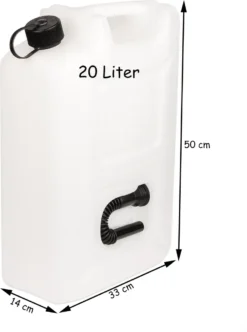 20 Liter Benzinkanister Mit Kindersicherung - Aus Kunststoff - Mit Ausfüllrohr - Transparent -Volkswagen || AL-KO Verkaufsgeschäft 9263ce0bdfb78a5fc06b429f97061bc7