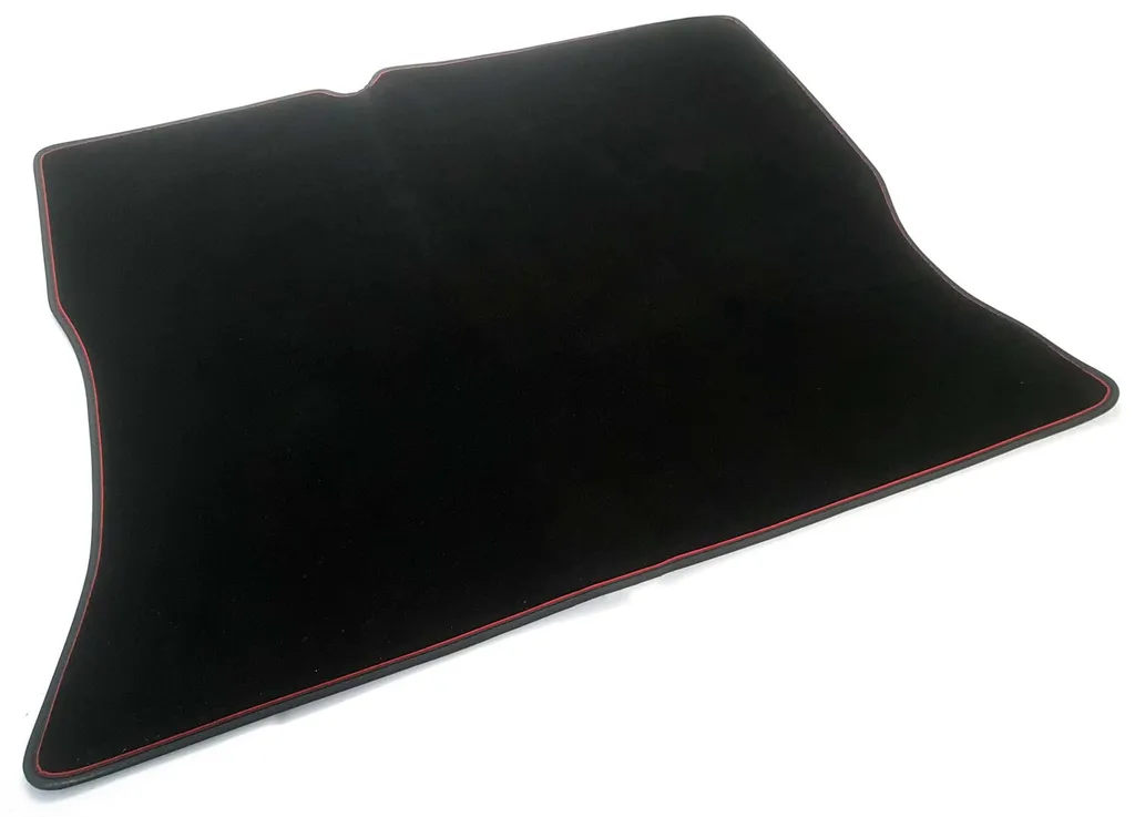 Volkswagen Kofferraummatte Für VW Golf II 2 & GTI Passend Velours Premium Kofferraum Matte Schutzmatte, Edles Rotes Zierband 3 Volkswagen Kofferraummatte Für VW Golf II 2 & GTI Passend Velours Premium Kofferraum Matte Schutzmatte, Edles Rotes Zierband