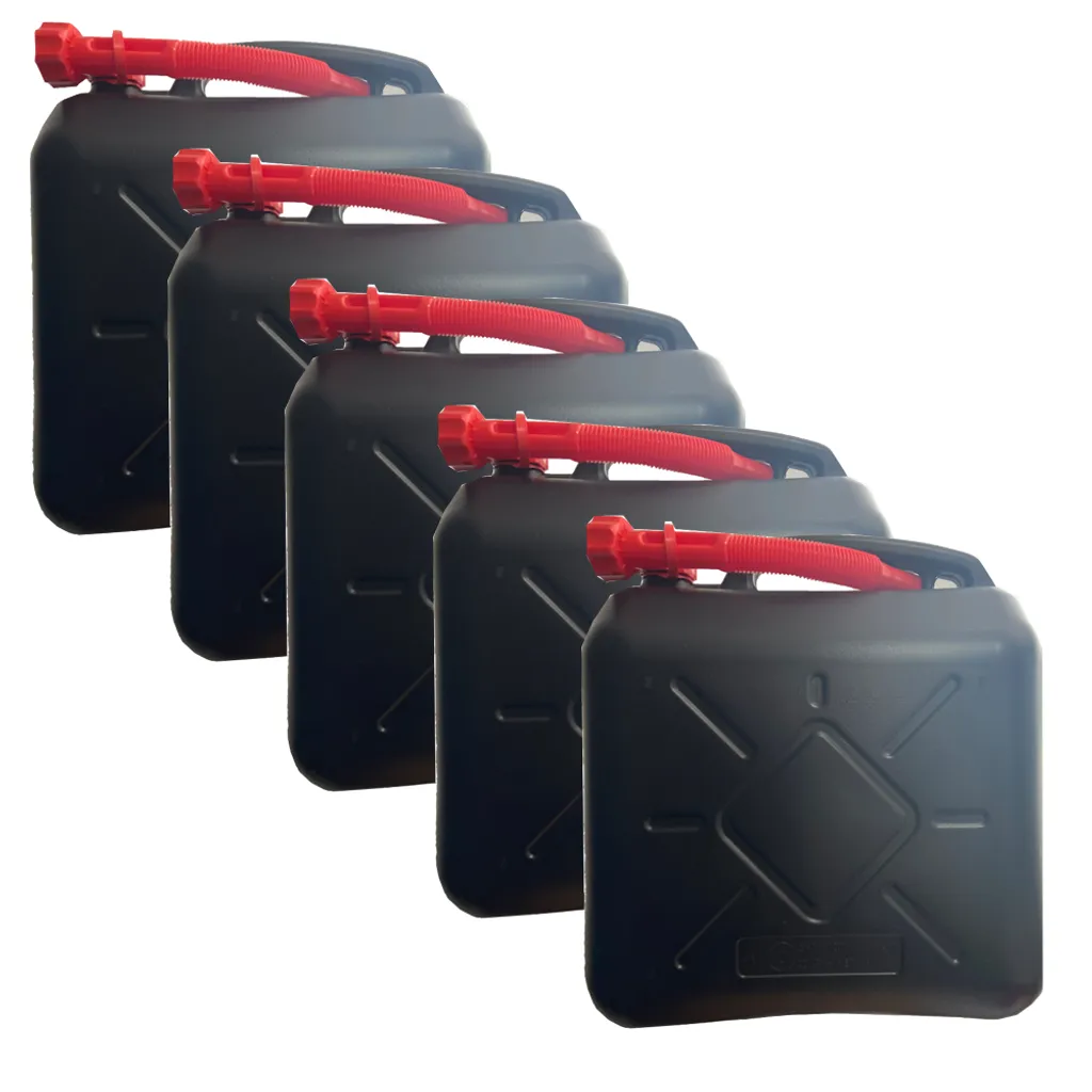 5 X Benzinkanister Reservekanister Je 20 L Schwarz Kunststoff UN Zulassung 3 5 X Benzinkanister Reservekanister Je 20 L Schwarz Kunststoff UN Zulassung