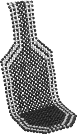 Compass 04106 - Sitzbezug Holzkugeln BLACK 127x38cm