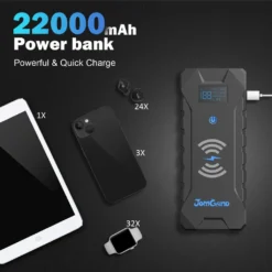 Gens Ace Auto Starthilfe Powerbank 2000A 22000mAh Mit 10W Drahtloses Ladegerät 12V Starthilfekabel Jump Starter Autobatterie-Ladegerät Booster -Volkswagen || AL-KO Verkaufsgeschäft 9c241f858dbfe755f5ac44b237a9ff5a