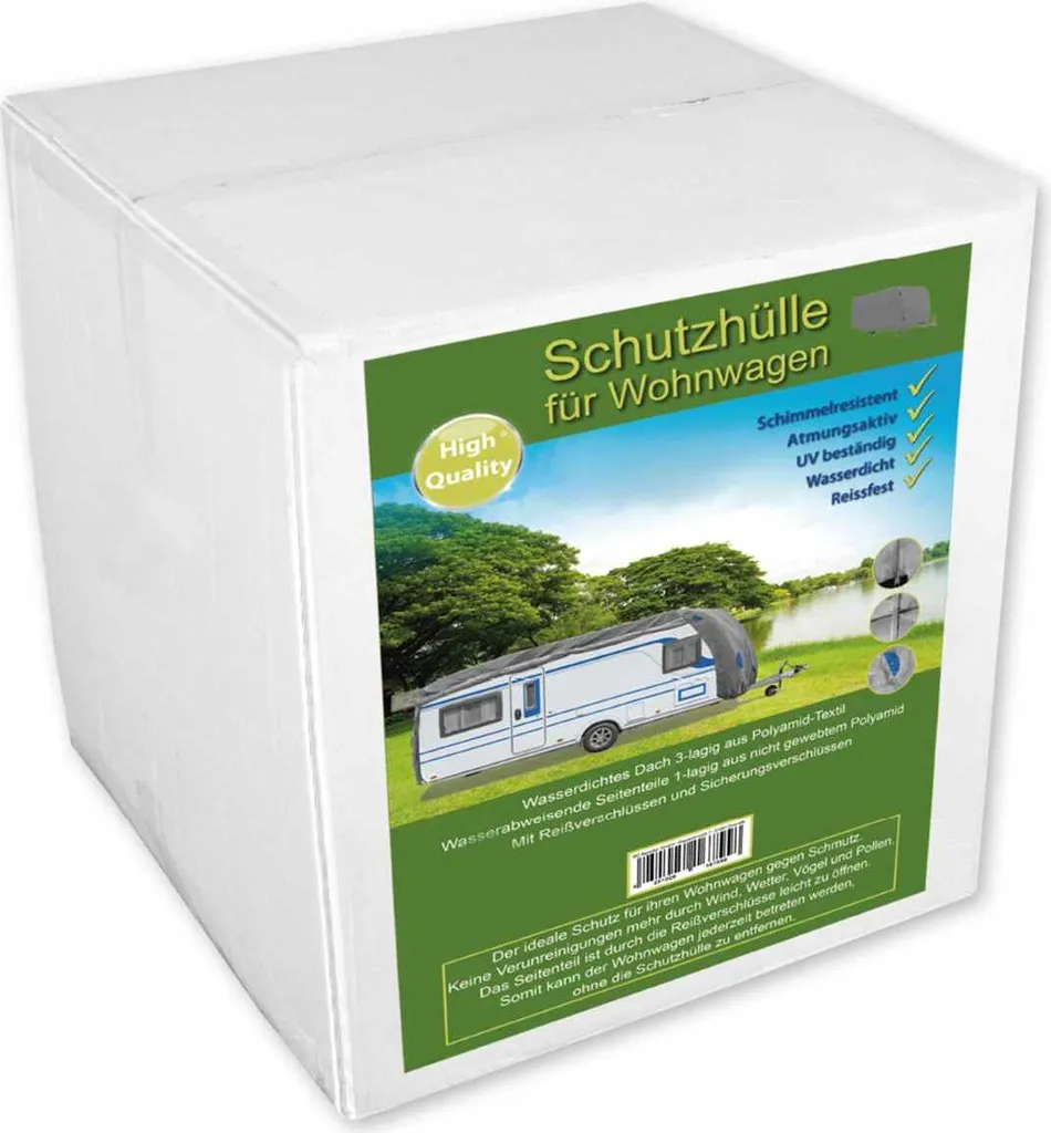 Schutzhülle Für Wohnwagen , Caravan Abdeckung In Der Größe "L" ( Länge X Breite X Höhe ) 610x250x220cm 6 Schutzhülle Für Wohnwagen , Caravan Abdeckung In Der Größe "L" ( Länge X Breite X Höhe ) 610x250x220cm – Bild 4