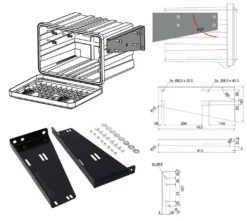 Daken HH420 - Horizontaler Halter - Pulverbeschichtet - Groß -Volkswagen || AL-KO Verkaufsgeschäft a4ed375f3b550d0c7cd4f736c747548a
