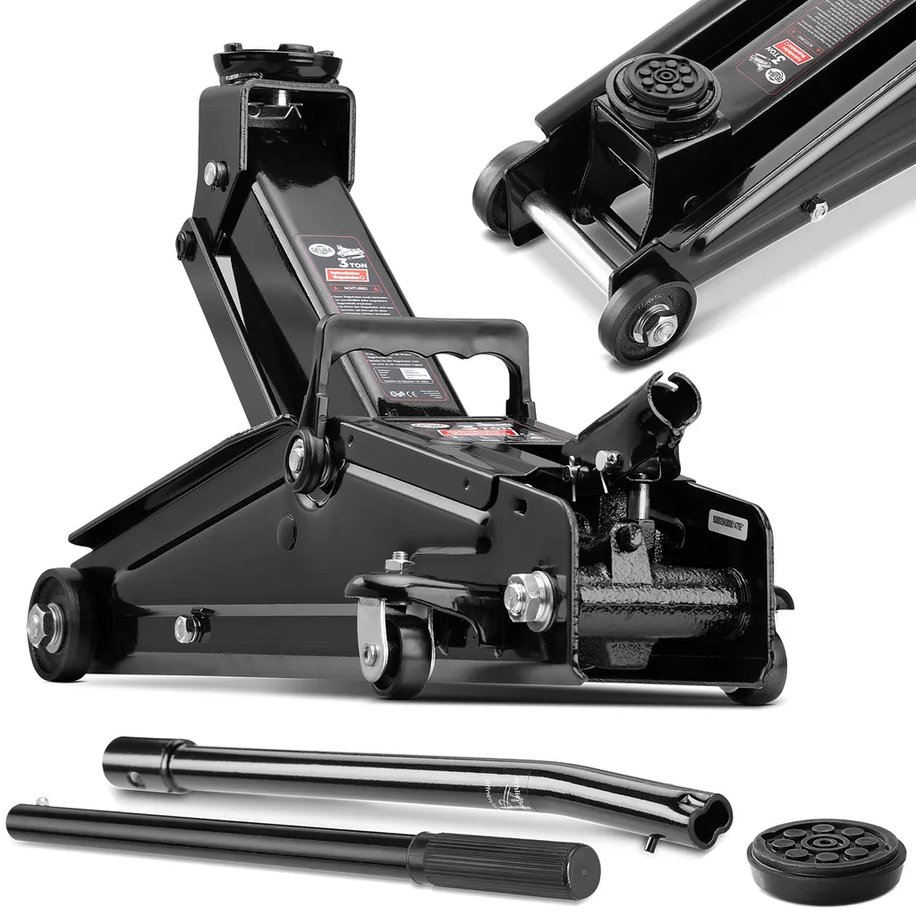 Deuba Hydraulischer Wagenheber 3 Tonnen Kompakt Tragegriff Roll- Und Lenkbar Inkl. Gummiauflage Rangierwagenheber 10 Deuba Hydraulischer Wagenheber 3 Tonnen Kompakt Tragegriff Roll- Und Lenkbar Inkl. Gummiauflage Rangierwagenheber – Bild 8