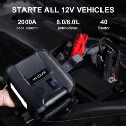 2000A Peak 20000mAh Starthilfekabel, 4 IN 1 Starthilfe Powerbank Auto Starthilfe Auto KFZ Autobatterie-Starter Jump Starter Ladegerät Booster Autobatteries,150psi Elektrische Luftpumpe Kompressor -Volkswagen || AL-KO Verkaufsgeschäft aa4201294b020b1f73abbde2a51e4576