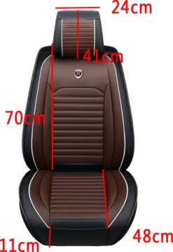 AUDEW Vorne Sitzbezüge Sitzkissen Autositzes Kunstleder Universal Farbe: Braun DE -Volkswagen || AL-KO Verkaufsgeschäft afbf1448dd45752ee604464b57ad0ae7