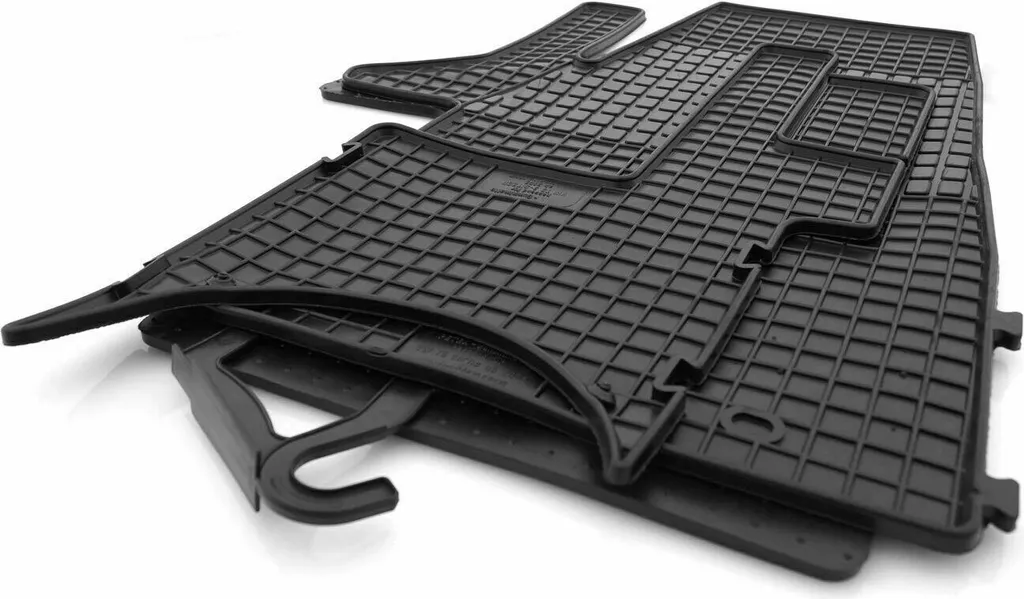 Volkswagen Gummimatten Passend Für VW Transporter T5 T6 (3-Sitzer Vorn) Bus Kasten Pritsche Gummi Allwetter Fußmatten 3-teilig Schwarz 3 Volkswagen Gummimatten Passend Für VW Transporter T5 T6 (3-Sitzer Vorn) Bus Kasten Pritsche Gummi Allwetter Fußmatten 3-teilig Schwarz