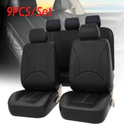 9 Tlg. Universal Auto Sitzbezug Auto Schonbezüge Kunstleder Sitzauflage Komplettset Schwarz -Volkswagen || AL-KO Verkaufsgeschäft b3409ef56a5fd892c877a02ab65b45ac