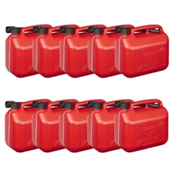 10er Set Kraftstoffkanister 10L Kunststoff Benzinkanister UN- Reserve Diesel Camping