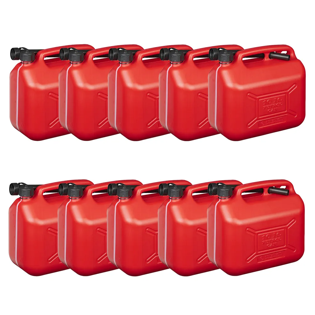 10er Set Kraftstoffkanister 10L Kunststoff Benzinkanister UN- Reserve Diesel Camping 3 10er Set Kraftstoffkanister 10L Kunststoff Benzinkanister UN- Reserve Diesel Camping