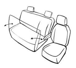 WALSER Passform Auto-Sitzbezug, Transporter-Schonbezug Kunstleder Kompatibel Mit VW Crafter, Mercedes Sprinter, Einzelsitz & Doppelbank Klappbar -Volkswagen || AL-KO Verkaufsgeschäft b4c0d5ced44d3b80539952f289870b63