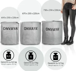 ONVAYA® Wohnwagen-Schutzhülle | Abdeckung Fürs Wohnmobil | Atmungsaktive Abdeckplane | Wind- Und Wetterfest | 550 X 250 X 220 Cm -Volkswagen || AL-KO Verkaufsgeschäft b50771f8b57fc9a6b7c12777667f2599