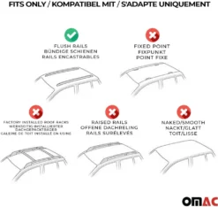 OMAC Dachträger Grundträger Für Mercedes C Klasse S205 2014-2021 Alu Silber 2 Tlg -Volkswagen || AL-KO Verkaufsgeschäft b863d24ddd8f946291af6a85eae0b081