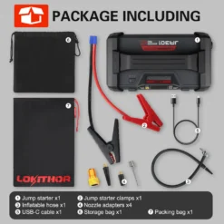 Auto Starthilfe Mit Kompressor 150 PSI Luftpumpe 12V 2000A Starthilfegeräte 22000mAh Powerbank Lokithor JA301 Starthilfekabel Tragbare Batterie Booster -Volkswagen || AL-KO Verkaufsgeschäft bb192957819bc34c3e3ca87083746e54