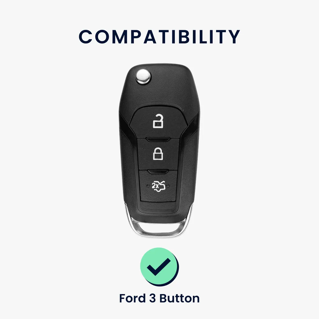 Kwmobile Autoschlüssel Hülle Kompatibel Mit Ford 3-Tasten MyKey Klapp Autoschlüssel - TPU Schutzhülle Schlüsselhülle Cover In Hochglanz Silber 6 Kwmobile Autoschlüssel Hülle Kompatibel Mit Ford 3-Tasten MyKey Klapp Autoschlüssel - TPU Schutzhülle Schlüsselhülle Cover In Hochglanz Silber – Bild 4