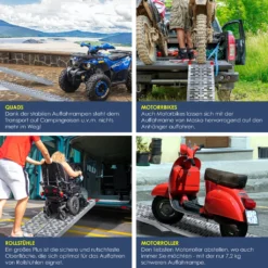 Masko® ALU Auffahrrampe Verladerampe Verladerampe Verladeschiene Antirutsch Klappbar, Menge:1x Auffahrrampe -Volkswagen || AL-KO Verkaufsgeschäft c24ba1662591aee61b159b32a05c559a